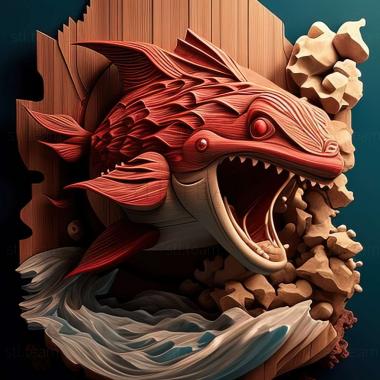 3D model Gaining Groudon Groudon VS Kyogre (STL)